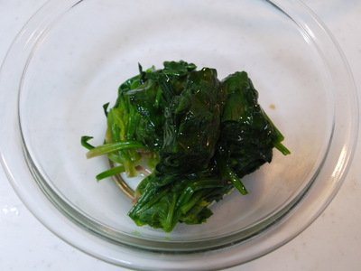 ほうれん草のイタリアンサラダ２種