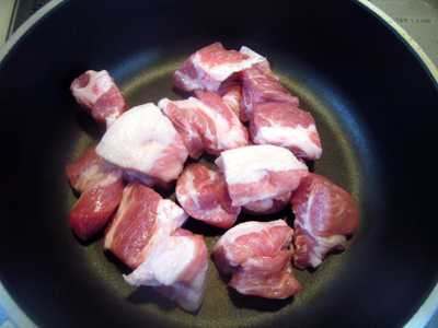 ふきと豚肉の甘辛煮