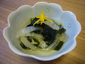 白菜のあったか酢の物