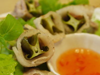 四角豆の豚肉巻き～ガーリック風味～