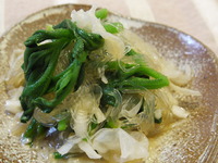 アイスプラントの中華風酢の物