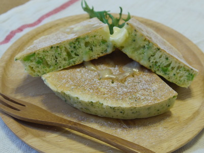ブロッコリーのパンケーキ