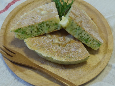 ブロッコリーのパンケーキ