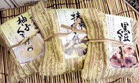 夏にピッタリ！黒豆、抹茶、柚子のくず餅！