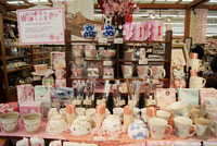 桜色の食器たち
