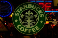 STARBUCKS COFFEEの電飾看板