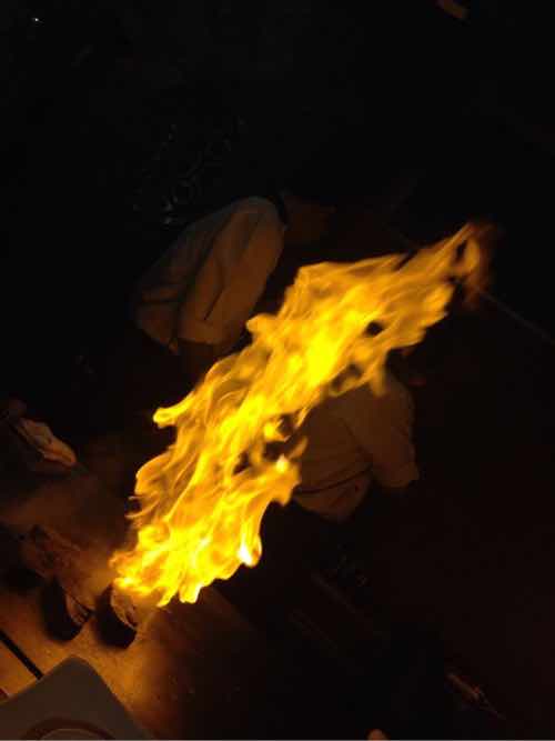 須磨海岸で芋煮会