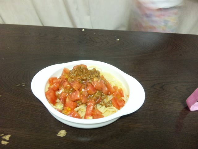 生トマトで料理