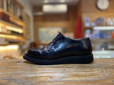 靴修理/ShoeRepairShop BECKMAN神戸-アメリカ靴を得意とするお店:REDWING/ポストマン×純正クッションソールor vibram #4014黒