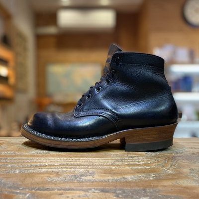 靴修理/ShoeRepairShop BECKMAN神戸-アメリカ靴を得意とするお店:WHITE'S BOOTS /ホワイツセミドレス ×vibramプレーンハーフソール＋QUABAUG