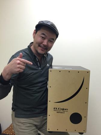 カホンレッスン　神戸～大阪　サークル音楽教室　EC-10 ELCajon Rolandを演奏して頂きました！