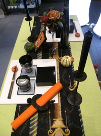 ハロウインのテーブルコーディネート