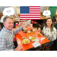 餃子で世界を笑顔にアメリカからご来店くださりました。海外からの素敵なお客様