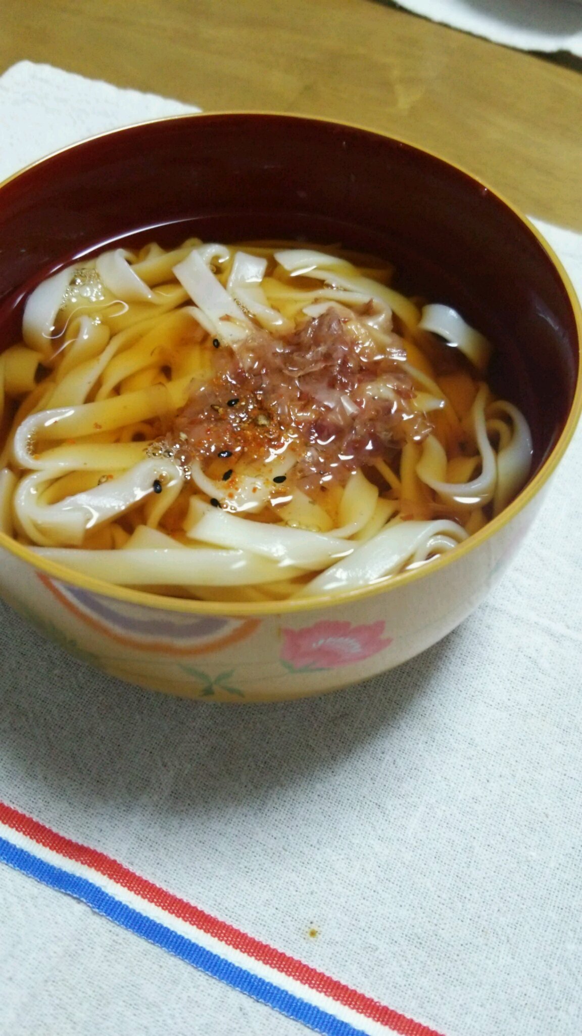 久々のきしめん