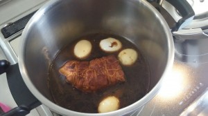 チャーシューと煮卵