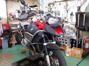 R1200GSの車検メンテナンス。と、お知らせ。