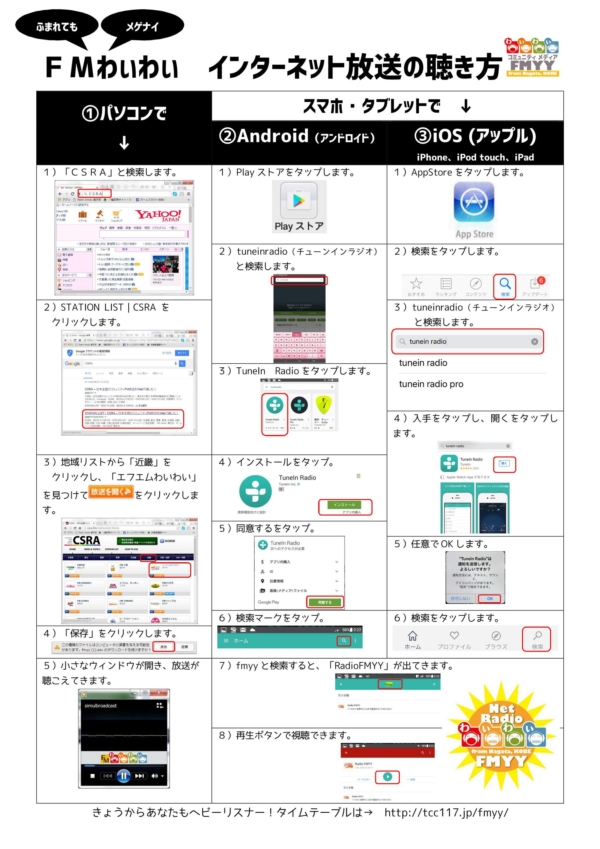 インターネットラジオです