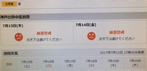ラブ神戸熱中症神戸