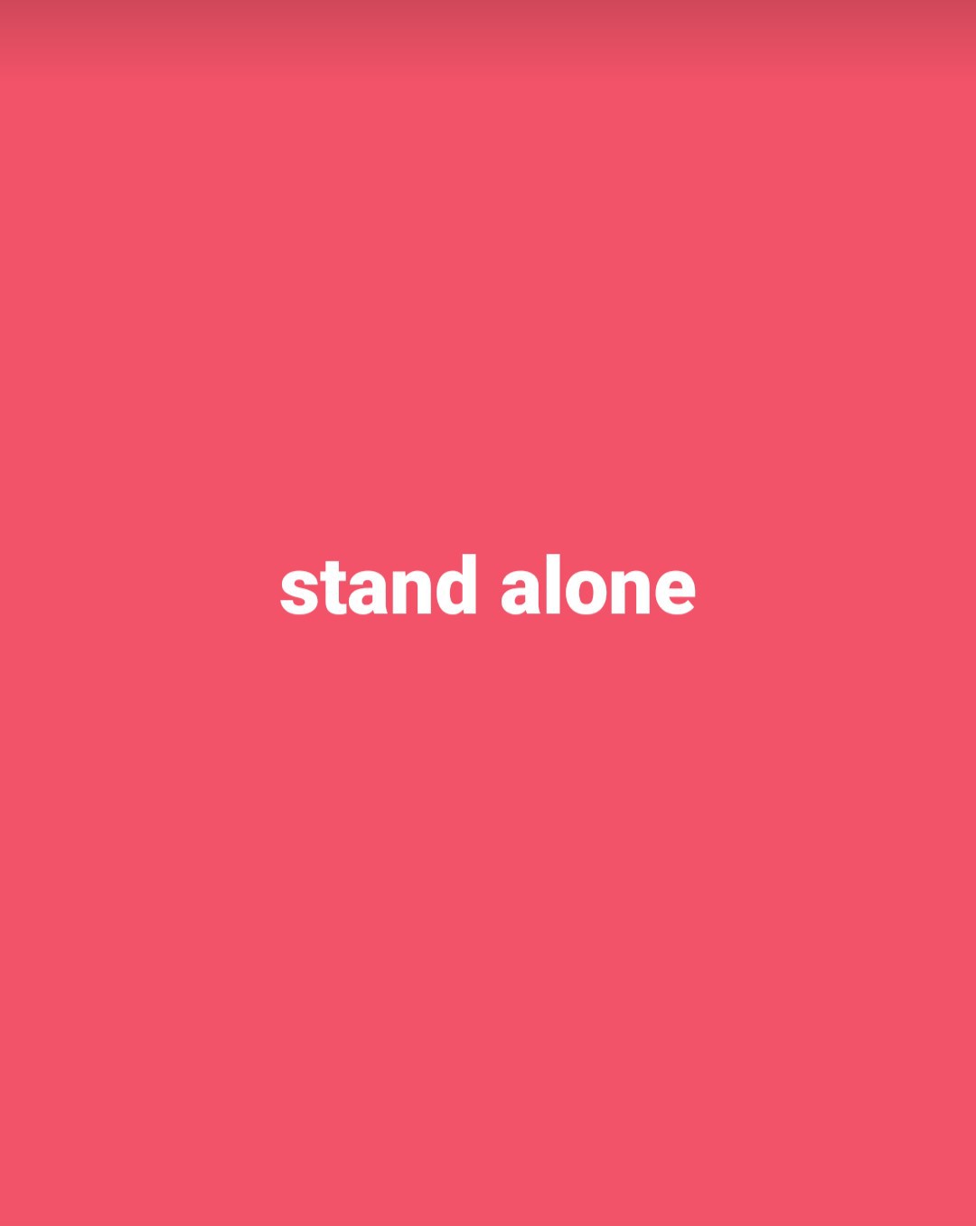 STAND  ALONE