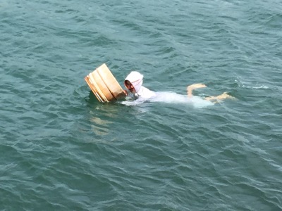 ミキモト真珠島で海女ちゃん鑑賞