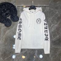 クロムハーツ パーカー ロゴ シンプル ブラック ホワイト コントラスト CHROME HEARTS