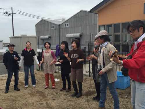 須磨海岸で芋煮会