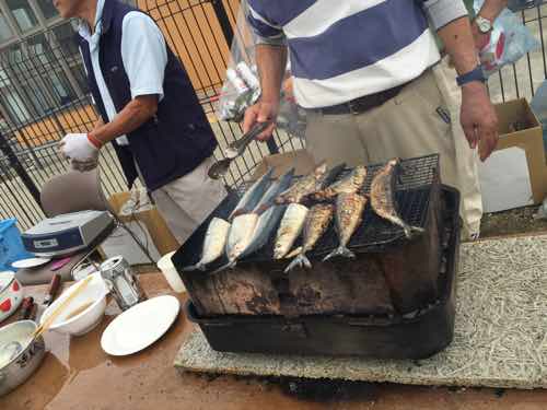 須磨海岸で芋煮会